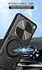Funda Compatible con Vivo X100 5G con Soporte de Anillo Magnético, Incluye Protector de Pantalla y Cubierta Deslizante para Cámara, Plateada 6