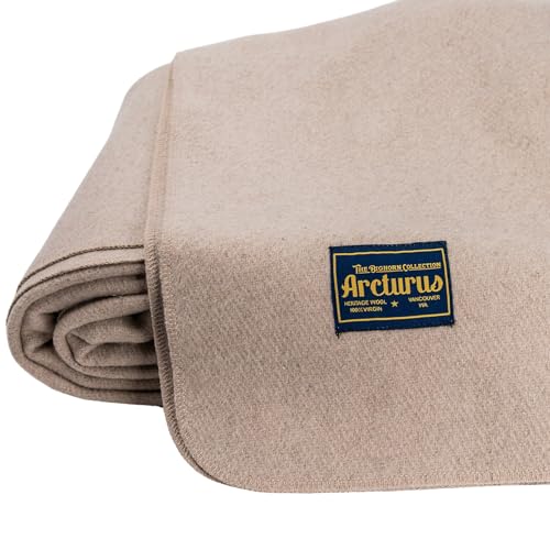 Arcturus Bighorn Virgin Wool Blanket Queen Ivory