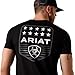 ARIAT Men's Stripe Patriotic Badge T-Shirt