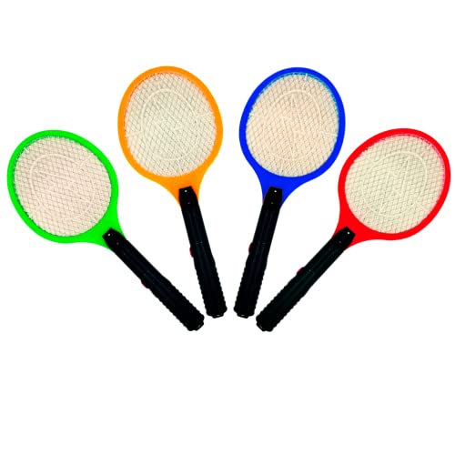 Raquete Elétrica Recarregável Bivolt 110/220v Mata Pernilongos, Mosquito e insetos em geral com Botão de Segurança e Led Indicador