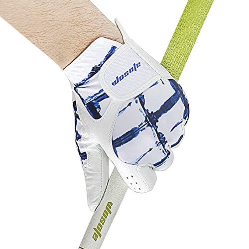 Genuine Leather Golf Gloves Left Hand Wear Men's Soft Breathable Sheepskin Sport Gloves Palm Thickening For Golfer (24#(Ml)) #TOP3