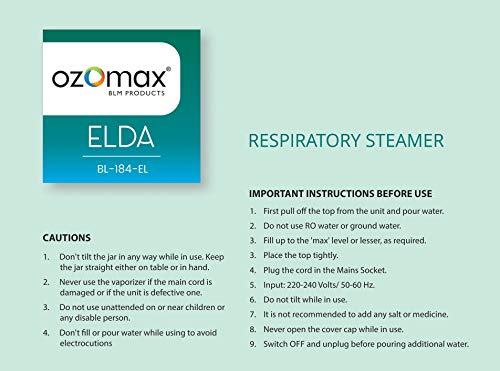 Image of Ozomax Elda Vaporiser