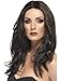 Produktbild Smiffys Superstar Perücke, Dunkelbraun, Lang, Wellig, mit Scheitel bis auf Kopfhaut Halloween und Karneval