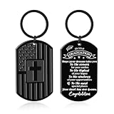 DuoDiner Keychains Gifts for Men Dad Son Brother Boyfriend Husband Grandpa Grandson,Mens Keychain Gifts (*Graduation, Black)