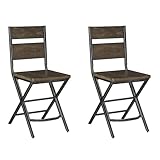 Ashley Furniture Signature Design - Kavara Barstool - Set of 2 - Casual Style - Two-tone Brown/Gray