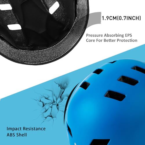 Image of Skateboard Bike Helmet,3 Sizes for Adults Youth Teen Kids Toddler