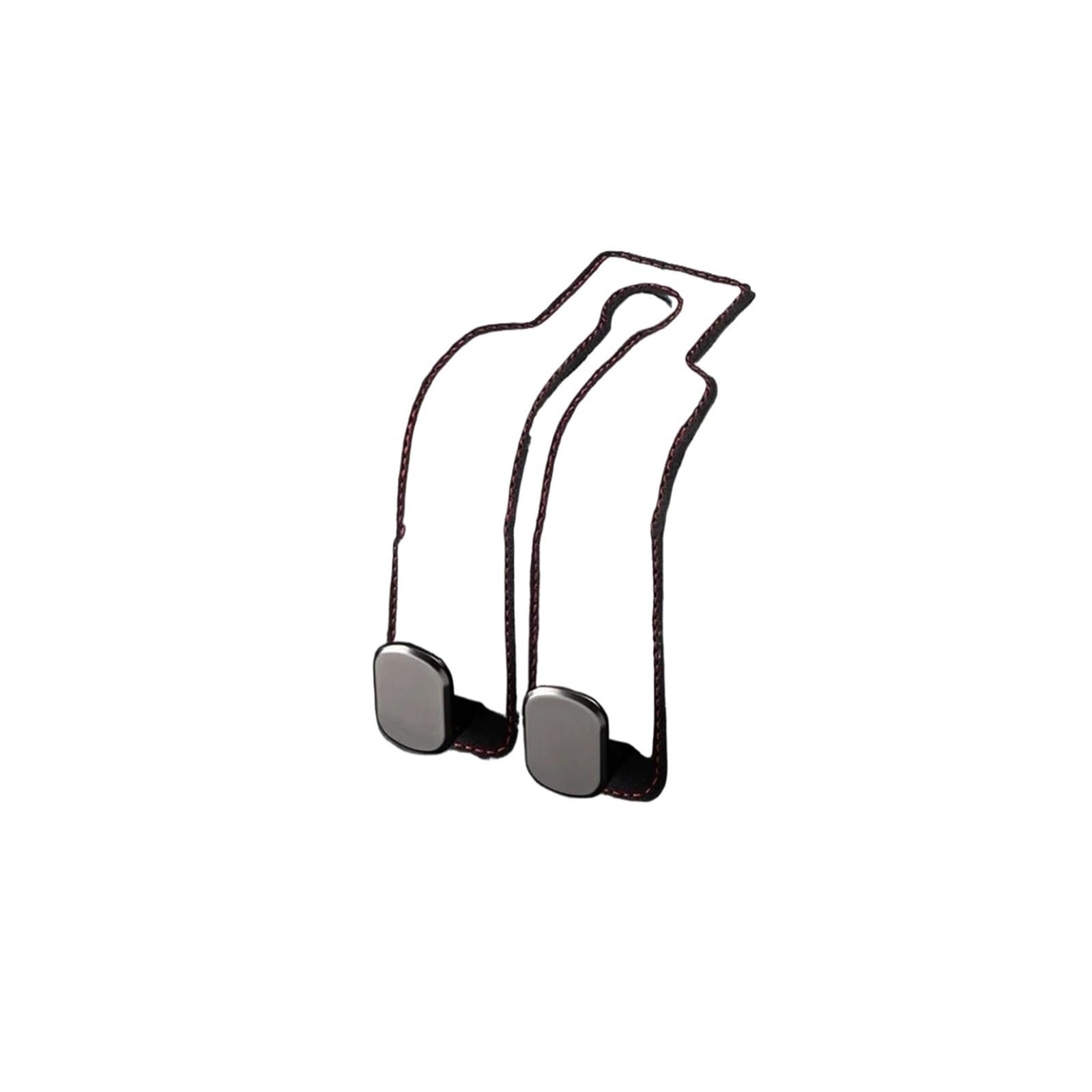KXFVYNE Car Headrest Hook Hidden Auto Suede Metal Hanging Hooks Interior Back Hanger Accessories(Black Double)