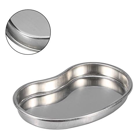 Edelstahl Nierenschale Augenbrauen Lippen Tätowierungs Sterilisations Behälter Aus Edelstahl, Beauty-Instrumentenschale Nierenschale Lab Trays Instrument Tray 185mm x 110mm x 20 mm Cover
