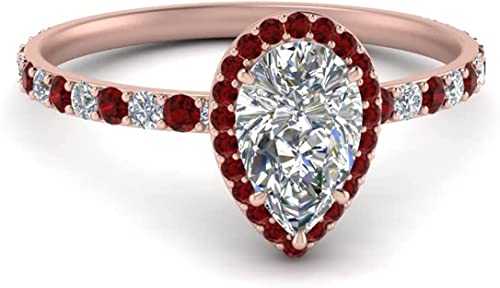 Bague diamant poire halo et or rose pour un style minimaliste quotidien