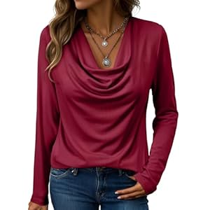 EVALESS Womens Tops Trendy 2025 Fal...