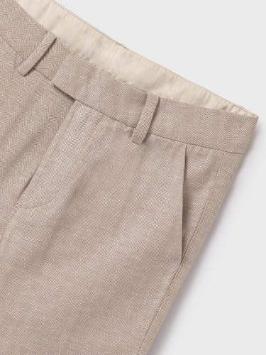 Mayoral Natural Suiting Pants for Boys Camel3