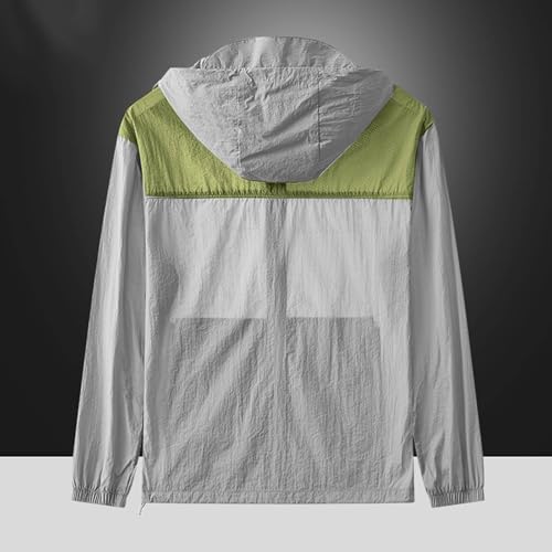 Men's Summer Sun Protection Shirts Zip Up Lightweight Outdoor UV Jackets Long Sleeve UPF 50+ Jacket for Hiking4