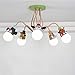 Produktbild Kinderzimmerlampe Deckenlampe E27 Kinderlampe Pendelleuchte Retro Vintage Eisen Deckenleuchte Modern Jungen Madchen Schlafzimmer Hängeleuchte Kinderzimmer Schule Cartoon Design Leuchte