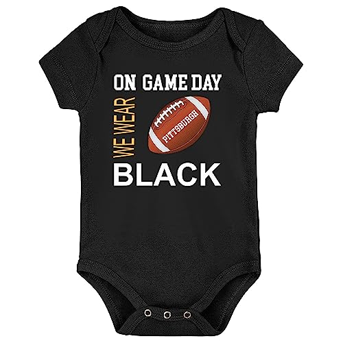Future Tailgater Football On Game Day Baby Bodysuit for Pittsburgh Fans