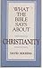 What the Bible Says about Christianity