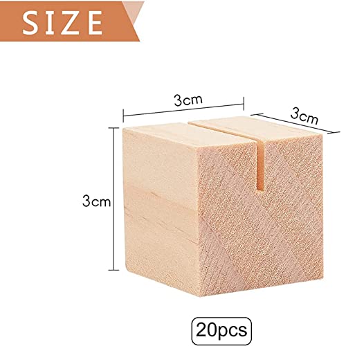 Porte-Cartes en Bois Stable pour Numéro de Table et Menu