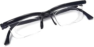 Adjustable Focus Reading Glasses Dial Vision Eyeglasses for Seniors Women Men