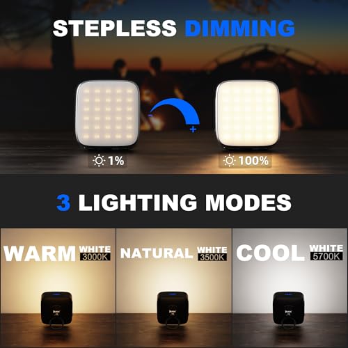 WUBEN F5 Camping Lantern Rechargeable, LED Camping Lights Lamp,Tent Lights for Camping Hanging, with Magnetic Base IP64 Waterproof, 500LM, 3 Light Modes, for Camping, Hiking, Emergency, Power Cuts etc - Image 4
