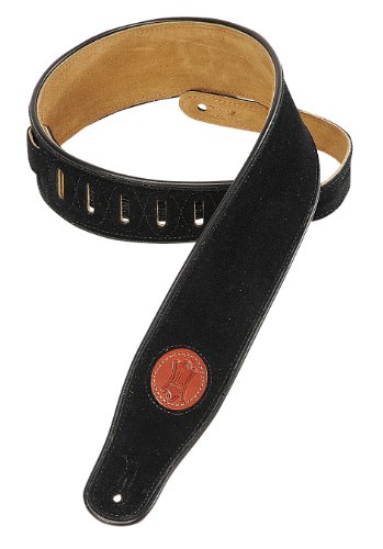 Levy's Leathers Standard Suede Black Guitar Strap (Mss3-Blk) #TOP27