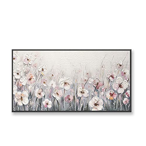 TutuBeer Leinwandbild Lila Blumen – Abstrakter Druck 40,6 X 61 Cm, Fertig Zum Aufhängen