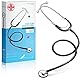 AIESI® Flachkopf Stethoskop Professionelles für Kinder in schwarzer farbe DOCTOR MINI SCOPE, Garantie 24 monate
