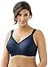 Glamorise Full Figure Plus Size MagicLift Seamless T-Shirt Bra Wirefree #1080 Blue