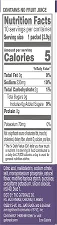 Gatorade G Zero Powder, Grape, 0.10oz, Pack of 10