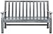 Safavieh Patio Collection Edwin Adirondack Acacia Wood Bench, Ash Grey