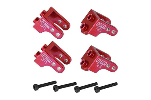 Aluminum 7075 Upper Shock Mount for Losi 1/18 Mini LMT 4X4 Brushed Monster Truck RTR-LOS01026 Upgrade Parts - Red
