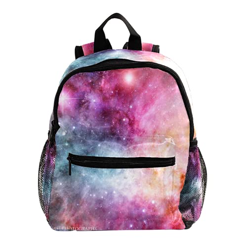 Mochila ligera para niños de 3 a 8 años, universo, galaxia espacial, Color1, talla única
