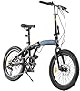 TRIOBLADE 20 Inch Folding Bike for Adult 7-Speed Shimano Drivetrain Folding Bicycle Lightweight Aluminium Frame Disc Brake Foldable Bikes for Women Men (BlackBlue) #4