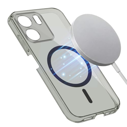 Image of Jkobi Lifetime Anti-Yellow MagSafe Compatible Clear Back Cover Case for Oppo A5X (Sleek Hard Crystal | Shockproof and Camera Protection)
