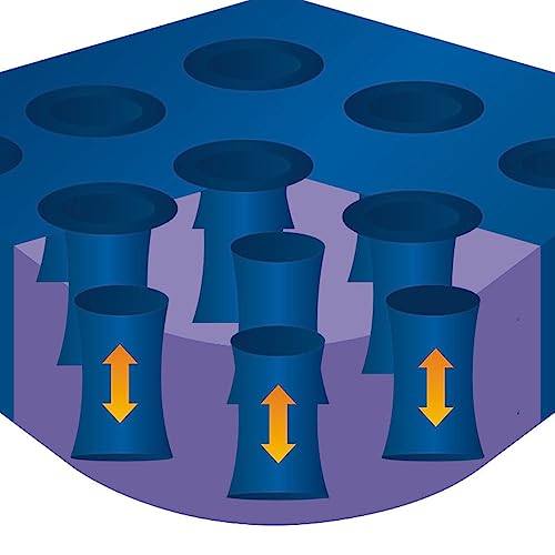 Nautika, Colchão inflável de Casal Zenite com Inflador de Pé, Enchimento Embutido, Ideal para Campin