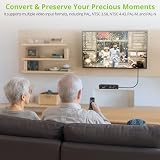 Konwerter LiNKFOR Scart na HDMI, przełączalny 16:9/4:3, 1080p, adapter SCART na HDMI o długości 150 cm do magnetowidów, odtwarzaczy DVD i konsol do gier retro, obsługuje standardy PAL/NTSC