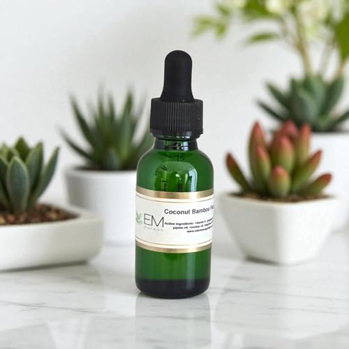 Eden Mo's Garden Coconut Bamboo Face Renewal Oil, Hydrating & Brightening, Natural Antioxidant Formula with Vitamin C, Citrus Scent