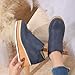 Women's Wedge Ankle Boots Casual Round Toe Leather Platform Wedge Sneakers Ladies Fashion Chunky Bottom High Heels Dress Short Booties Side Zipper Walking Fall Winter Shoes for Women 2025 (Navy, 6.5)