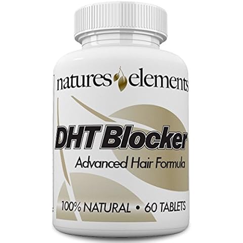 DHT Blocker for Hair Growth and Gray Hair - Unique DHT Blocking Vitamin and Herbal Formula for Hair Regrowth and Gray Hair with He Shou Wu - for Men and Women! - 1 Month Supply - Vegetarian Safe Cover