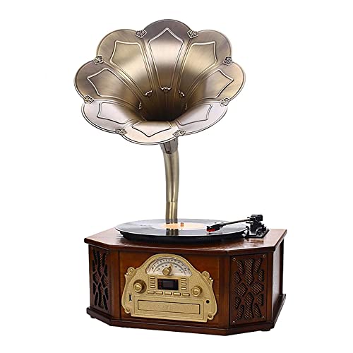 TAISK IW.HLMF Tourne-Disque rétro Portable à entraînement par Courroie, Conception rétro Gramophone, enregistreur de… - Les Beatles, Paul McCartney, John Lennon, RIngo Starr, George Harrison TAISK IW.HLMF Tourne-Disque rétro Portable à entraînement par Courroie, Conception rétro Gramophone, enregistreur de…