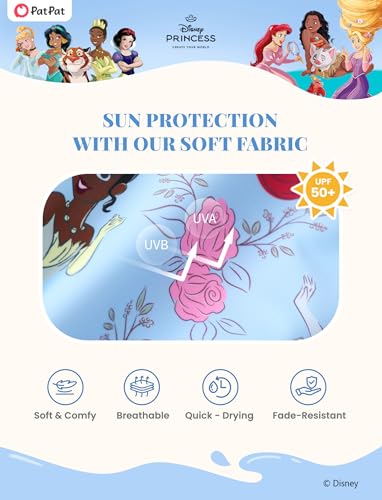 Image of Disney Frozen Stitch Princess Minnie Mouse Girls Swimsuit Long Sleeve Rashguard UPF 50 One Piece Bathing Suit Size 3M-13Y