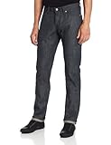 Naked & Famous Denim Men's Weird Guy Tapered-Leg Jade Selvedge Jean in Gren