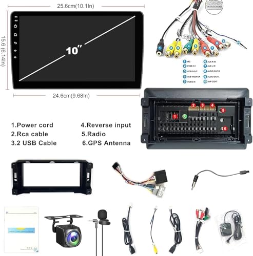 Radio para Dodge RAM 1500 2009-2012 con pantalla 10 pulgadas miniatura 7