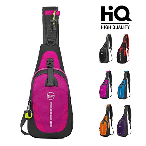 Sling Bag Chest Shoulder Unbalance Gym Fanny Backpack Sack Satchel for Cycling Hiking