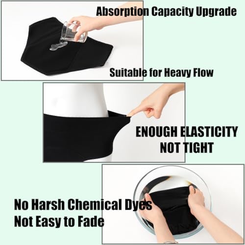 5-Pack Leakproof Heavy Flow Period Panties for Women - Image 4