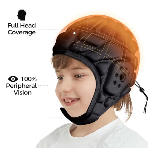 Coolomg SP160_V Soft Helmet Flag Football Rugby Helmet Scrum Cap Soft Shell Helmet Soccer Headgear thumb #6