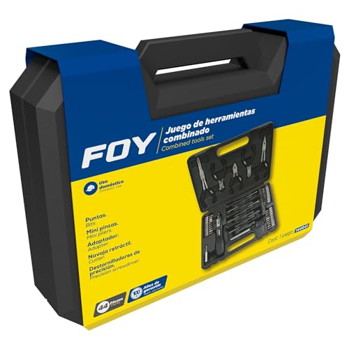 Herramientas Manuales, Tools Foy 144041 Juego combinado de herramienta, 44 piezas