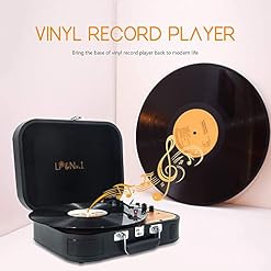 Tourne-Disque, Tourne-Disque Vintage 3 Vitesses 33/45/78 TR/Min avec Bluetooth, 2 Haut-parleurs stéréo intégrés, MP3… - Les Beatles, Paul McCartney, John Lennon, RIngo Starr, George Harrison Tourne-Disque, Tourne-Disque Vintage 3 Vitesses 33/45/78 TR/Min avec Bluetooth, 2 Haut-parleurs stéréo intégrés, MP3… – Image 5