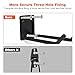 Mutilife 6 Packs 7.8inch Heavy Duty Garage Hooks, Garage Storage Organizer for Tool Organization, Shed Metal Utility Hooks Hanger for Tires, Bikes, Shed, Chair, Ladder, Ski and Snowboard