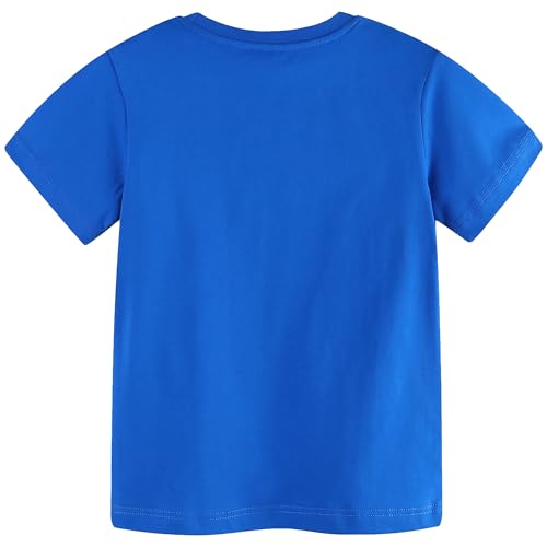 Image of AIWUHE Toddler T Shirts Cotton Summer Tshirts Boys Girls Short Sleeve Tee Tops Casual Graphic Clothes Crew Neck Shirts 2-6Y