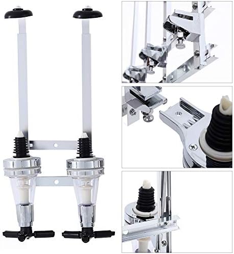 Warmiehomy 2 Bottle Stand Wall Mounted Drinks Dispenser Wine Spirits Steel Bar Butler Holder Rack Optic Dispenser for Home Bar