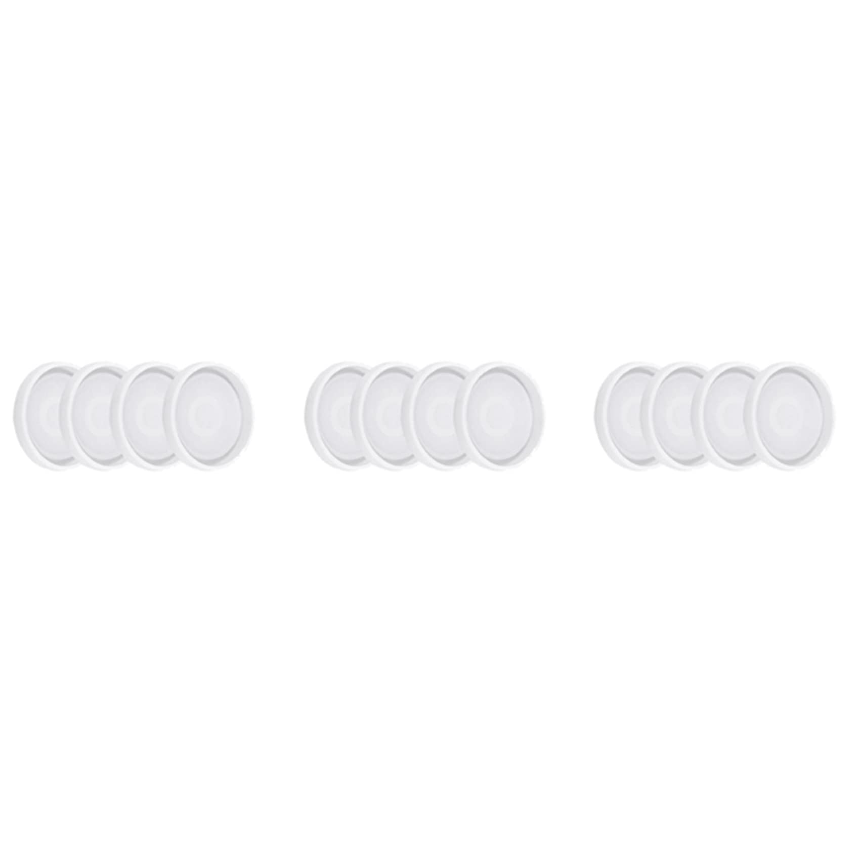 Hndhbfgrt 12 Pack Round Silicone Coaster Molds,Clear Epoxy Molds for Casting with Resin,Concrete,Cement and Polymer Clay